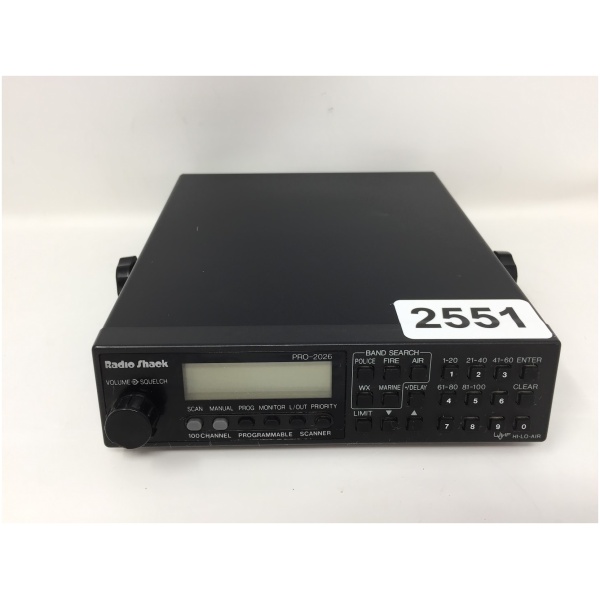 Radio Shack PRO-2026 Scanner 100 Channel Direct Entry Programmable Scanner