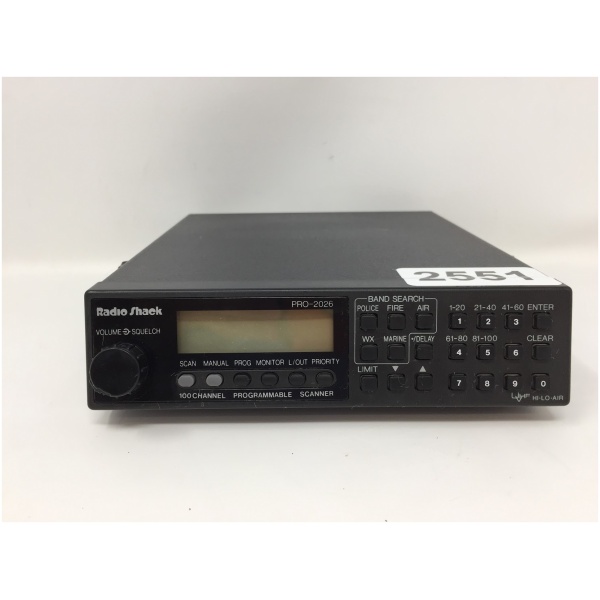 Radio Shack PRO-2026 Scanner 100 Channel Direct Entry Programmable Scanner - Image 2
