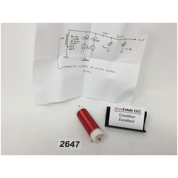 RF Plate Choke Ferrite Loaded 326 uH