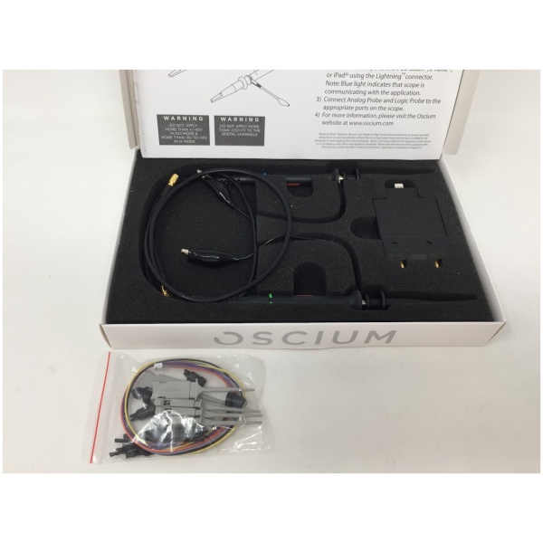 OSCIUM dual analog iOS oscilloscope with native lightningTM compatibility. IMSO-204L