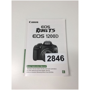 Canon Rebel T5 EOS 1200D Instruction Manual