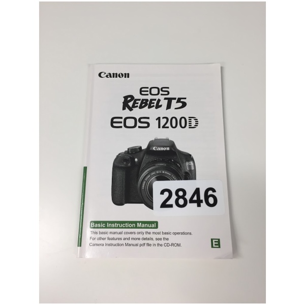 Canon Rebel T5 EOS 1200D Instruction Manual