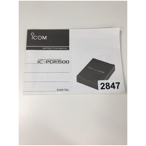 ICOM IC-PCR1500 INSTRUCTION MANUAL
