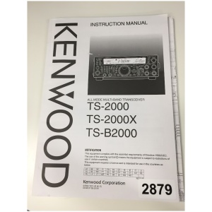 Kenwood Instruction Manual TS-2000, TS-2000X, TS-B2000