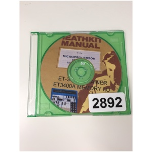 CD- Heathkit Manual Microprocessor Trainer Model ET-3400/ ET-3400A