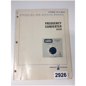 HP Manual for Frequency Converter 5253B