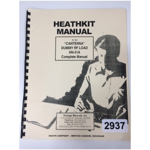 Heathkit "Cantenna" Dummy RF Load HN-31A Complete Manual