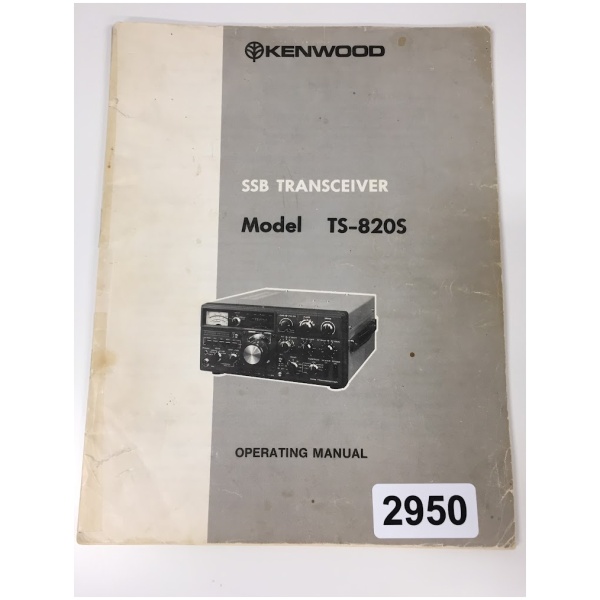 Kenwood  SSB Transceiver TS-820S Operating Manual