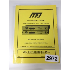 MFJ-1278B/MFJ-1278BT Instruction Manual