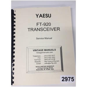 Yaesu FT-920 Service Manual
