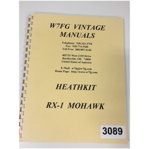 Heathkit Manual for RX-1 MOHAWK