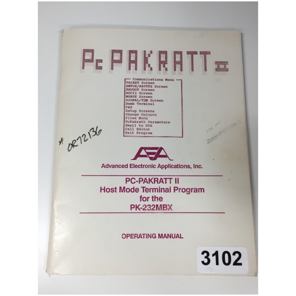 PC PAKRATT II Operating Manual