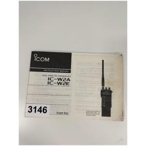 ICOM IC-W2A / IC-W2E Instruction Manual