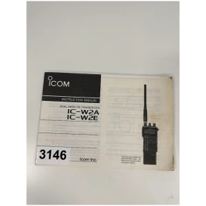 ICOM IC-W2A / IC-W2E Instruction Manual