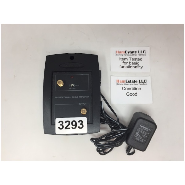 Radio Shack Bi-Directional Cable Amplifier cat no 15-2505