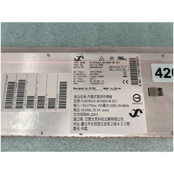 Eltek Flatpack 2 48/3000 HE DC1 Power Supply - Image 2