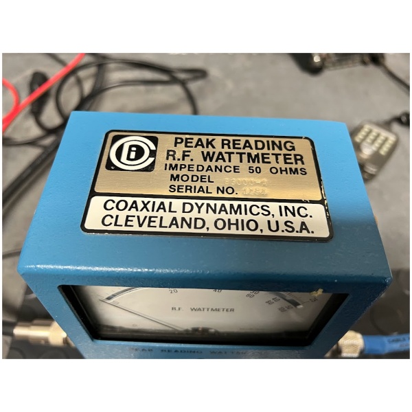 Coaxial Dynamics Peak Reading R.F Watt Meter - Image 2