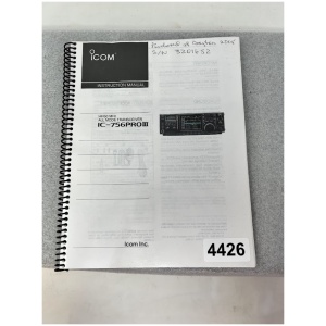 ICOM IC-756 Pro III Instruction Manual