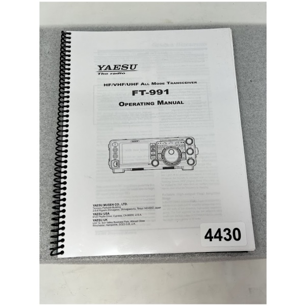 YAESU FT-991 Operating Manual