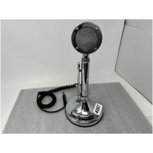 Astatic Silver Eagle Desktop Microphone With "Little Angel FTH Bravo Base" Engraved