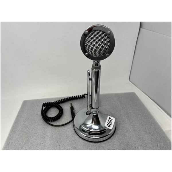 Astatic Silver Eagle Desktop Microphone With "Little Angel FTH Bravo Base" Engraved