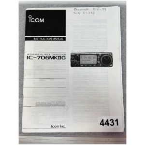 IC-706MKIIG Instruction Manual