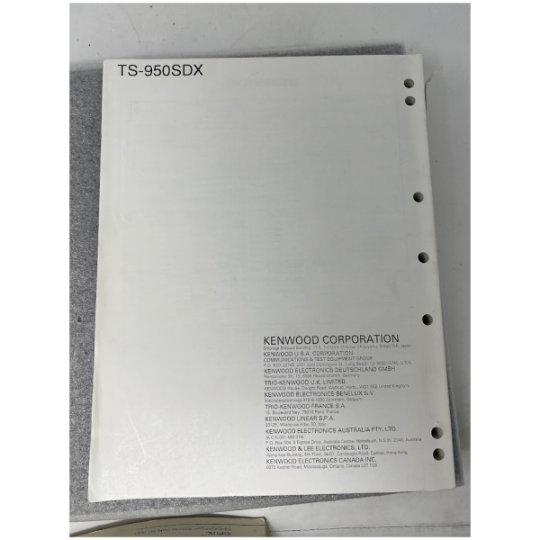 Kenwood TS-950SDX Service Manual - Image 2