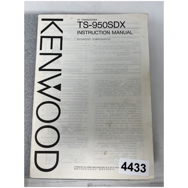 Kenwood TS-950SDX Instruction Manual