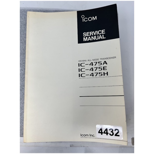 Icom IC-475A IC-475E IC-475H Service Manual