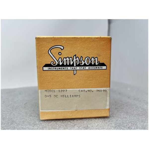 Simpson DC MILLIAMPERES Meter MODEL 1227 - Image 2