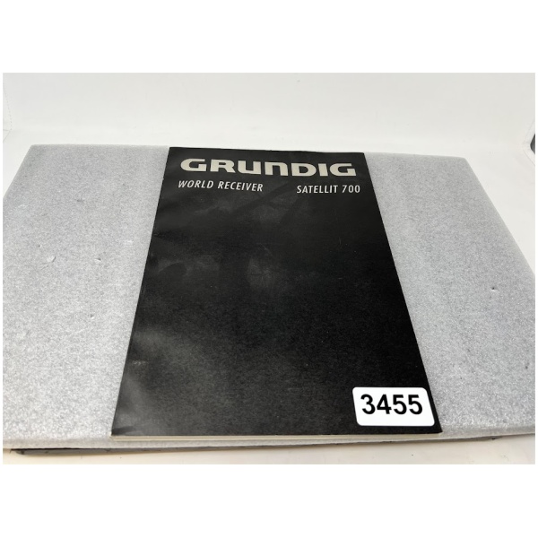 GRUNDIG World Receiver Satellit 700 Book