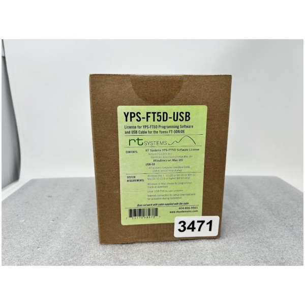 RT SYSTEMS YPS-FT5D-USB Software and Cable for Yaesu FT-5DR/DE