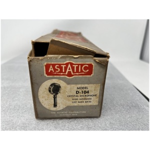 Vintage ASTATIC D-104 Crystal Microphone