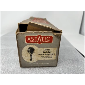 Vintage ASTATIC D-104 Crystal Microphone