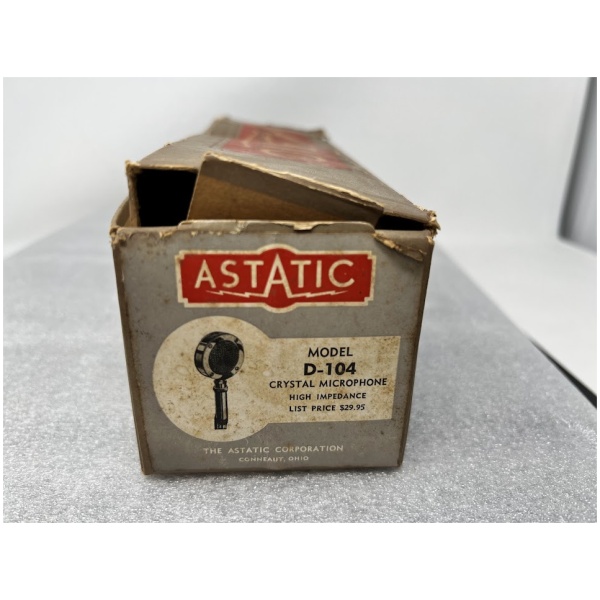 Vintage ASTATIC D-104 Crystal Microphone