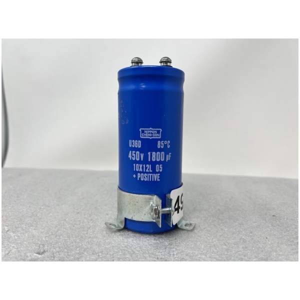 NIPPON CHEMI-CON CAPACITOR 450v 1800 U36D 85'C 10X12L 05 + Positive - Image 2