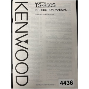 Kenwood TS-850S Instruction Manual