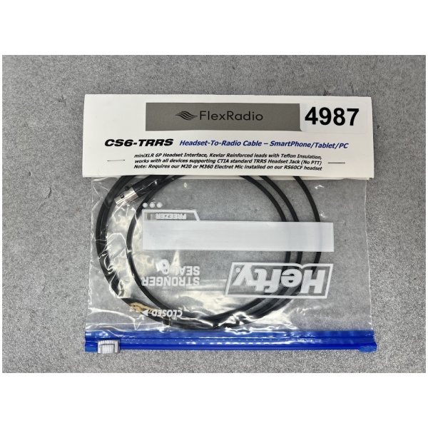 FlexRadio CS6-TRRS Headset-To-Radio Cable