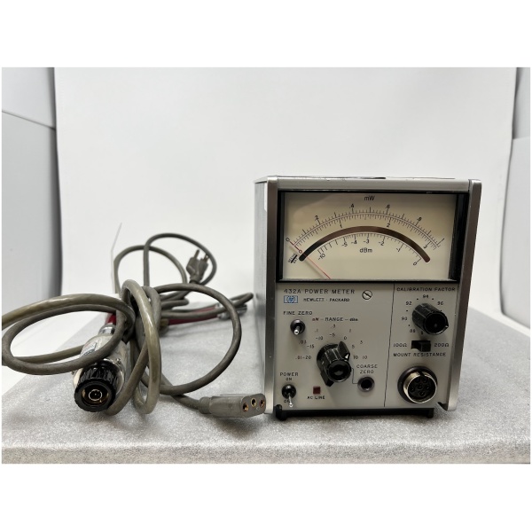 Hewlett Packard 432A Power Meter with 478A Coaxial Thermistor Mount - Image 2