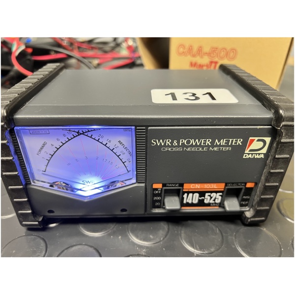 DAIWA CN-103L SWR Power Meter Cross Needle Meter - Image 2