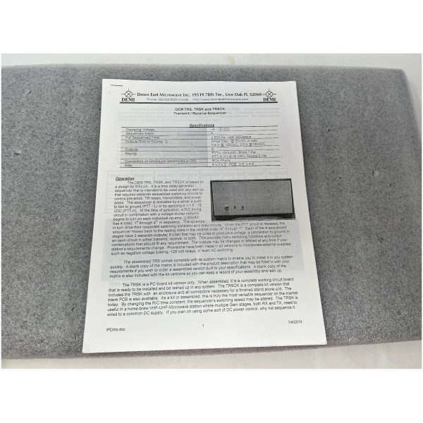 Down East Microwave Inc. TR Sequencer - Image 4