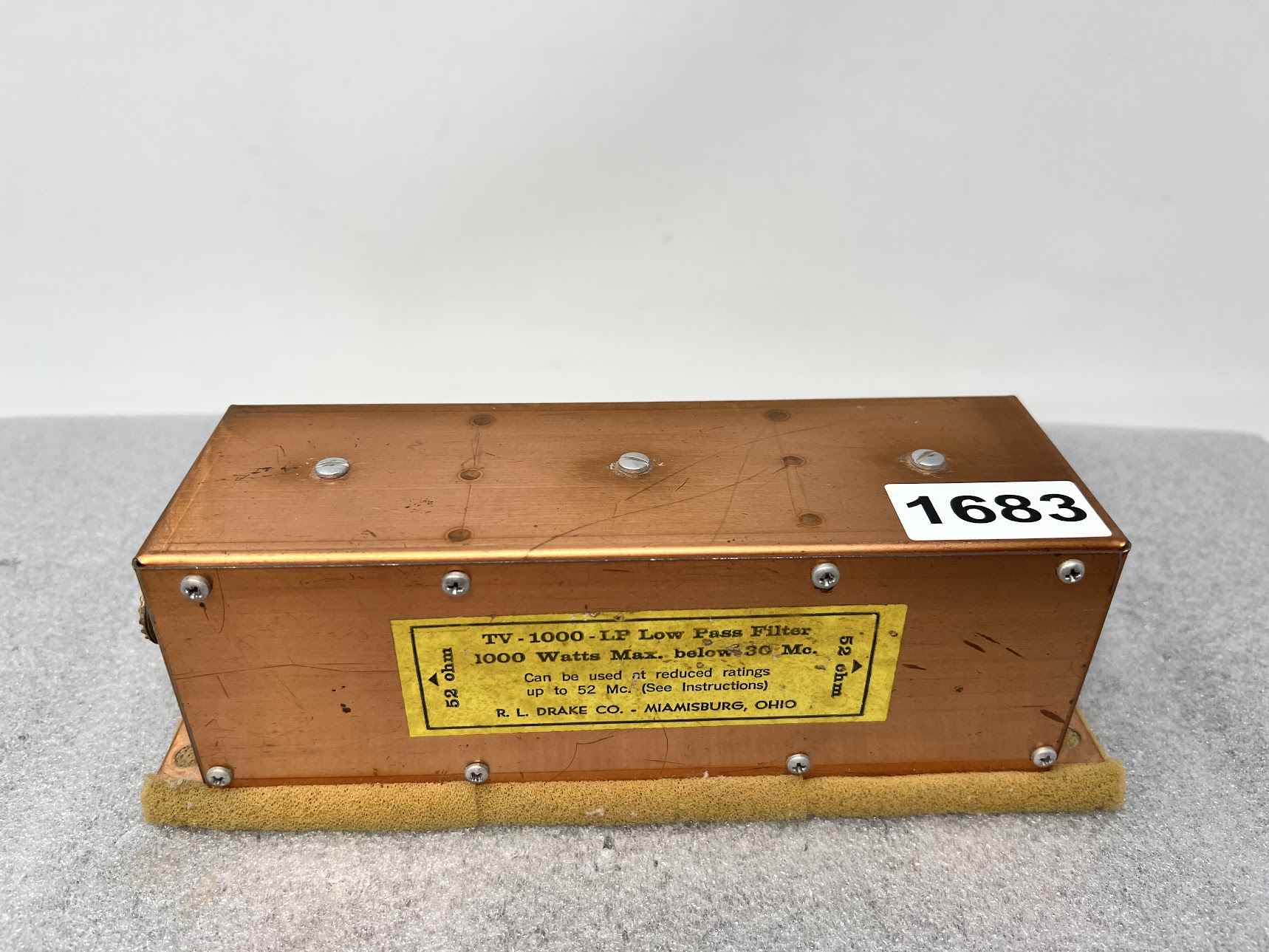 R.L. Drake TV-1000-LP Low Pass Filter