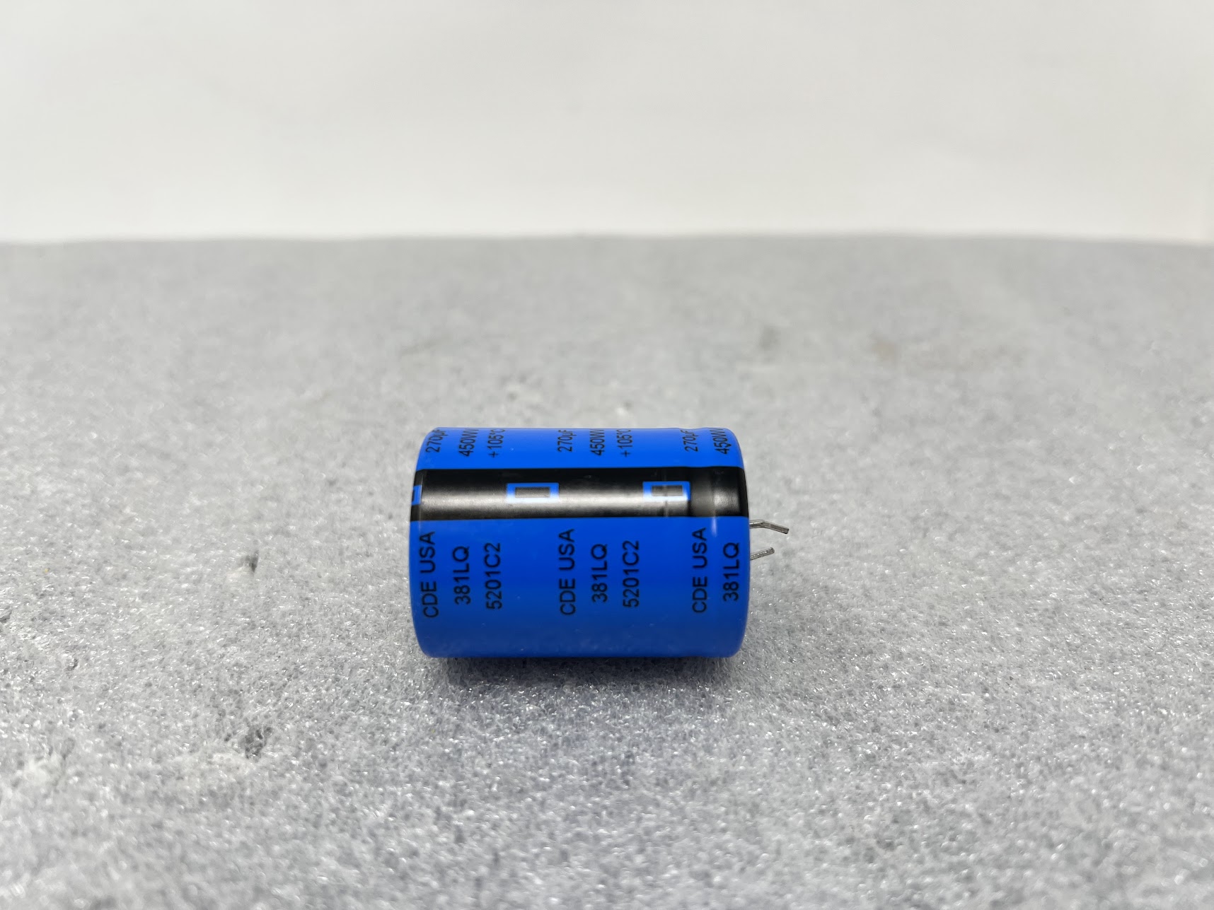 CORNELL DUBILIER 381LQ 5201C2 270UF 450WV Aluminum Electrolytic Snap In Capacitor - Image 2
