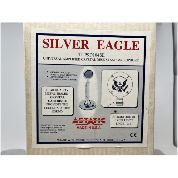 Astatic Silver Eagle TUP9D104SE Microphone - Image 2