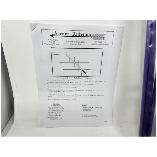 Arrow II Satelite Antenna 146/437-10 With Extra Set of Elements - Image 4