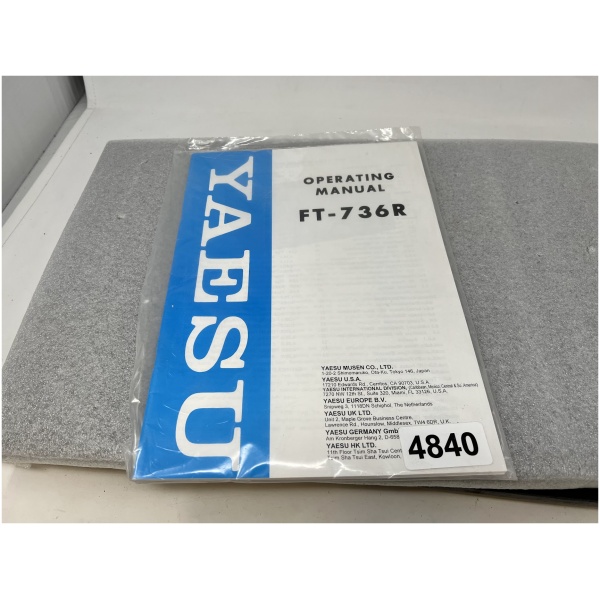 YAESU FT-736R Operating Manual