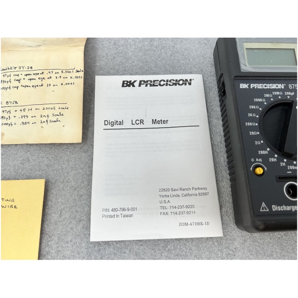 BK Precision BK875B Tester Component LOW OHM LCR - Image 7