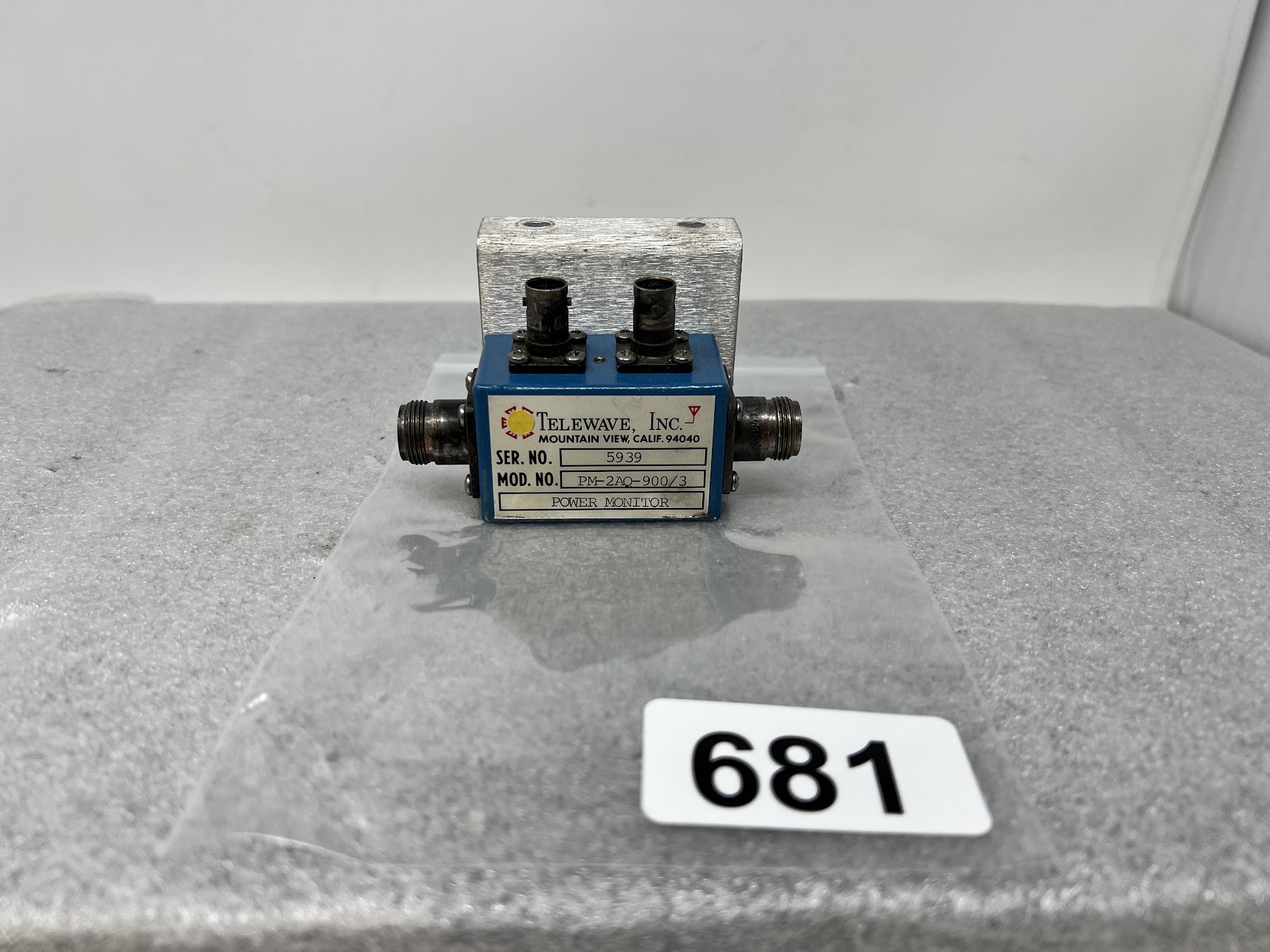 TELEWAVE INC. PM-2AQ-900/3 Power Monitor