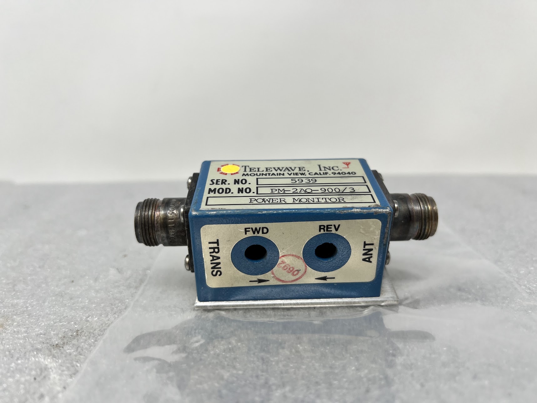 TELEWAVE INC. PM-2AQ-900/3 Power Monitor - Image 3