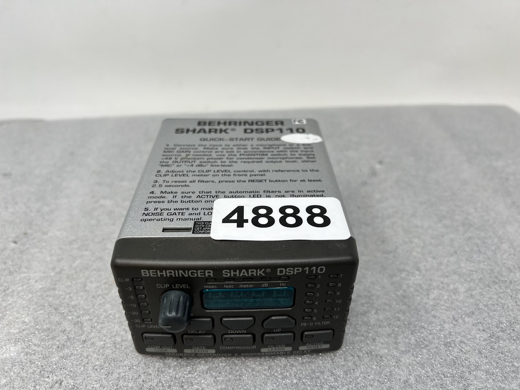 Behringer Shark DSP110 Feedback Destroyer and Programmable Delay